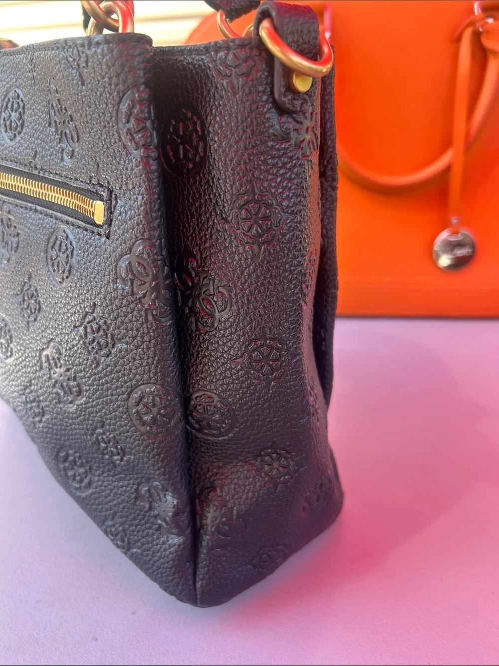 Guess satchel black